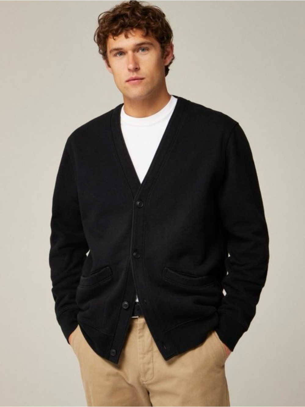 J.Crew Heritage 14 oz. fleece cardigan sweater